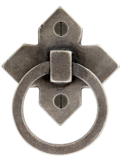 Cut Square Bronze Ring Pull in White Medium Bronze.